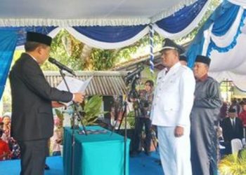 Lantik Raja Negeri Laha Definitif, Ini Pesan Pj Walikota Ambon