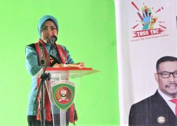 Widya Pratiwi, Launching Pojok Peduli TBC-Stunting di Laha