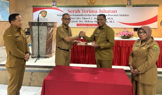 Sertijab Kadiskominfo Maluku Dihadiri Inspektur dan Kepala BKD Maluku