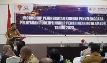 Gelar Workshop Pelayanan Publik, Ini Pesan Pj Walikota Ambon Bagi ASN