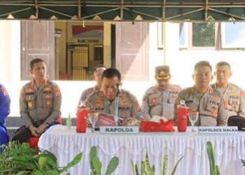 Kunjungi Polsek Kei Kecil Timur, Kapolda: Layani Masyarakat dengan Hati