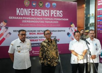 Menko Mahfud Tegaskan Pengembangan Jaringan Komunikasi di PPKT Terus Dilanjutkan