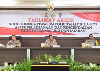 Pimpin Taklimat Akhir Audit Kinerja Itwasum Polri, Ini Pesan Kapolda