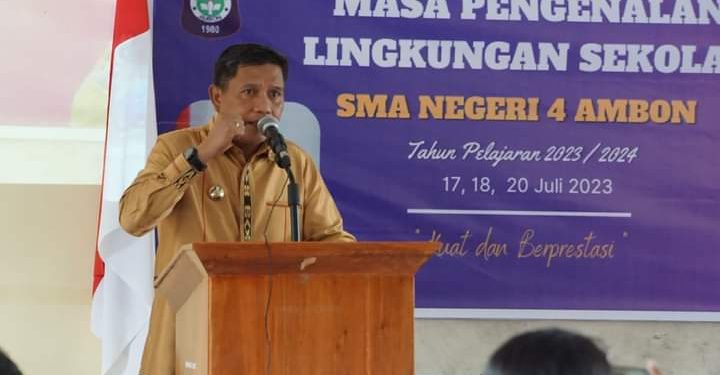 Hadiri MPLS SMAN 4, PJ Walikota: Saya Bangga Jadi Alumni SMAN 4 Ambon