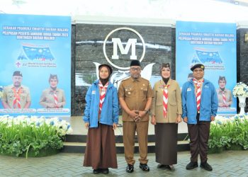 Gubernur Lepas 16 Kwarda Pramuka Ikuti Jambore Pramuka Dunia ke-25 di Korsel