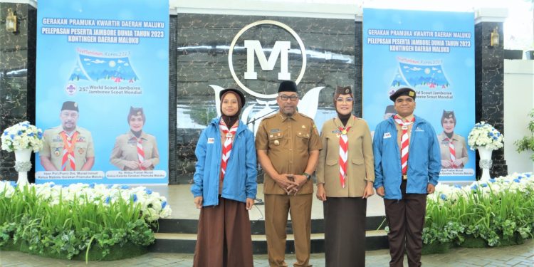 Gubernur Lepas 16 Kwarda Pramuka Ikuti Jambore Pramuka Dunia ke-25 di Korsel