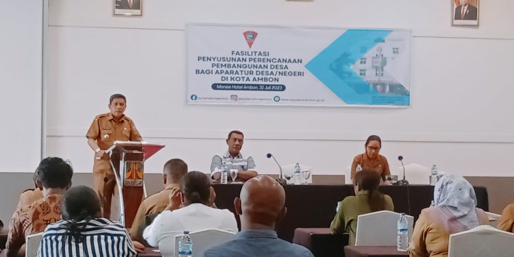 Pemkot Ambon Gelar Pelatihan RAB Bagi Aparatur Desa dan Negeri
