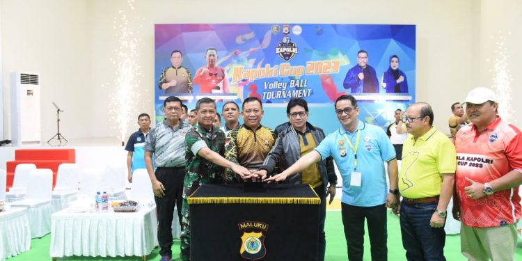 Volley Ball Tournamen Kapolri Cup 2023 Zona 7 Resmi Digelar di Ambon