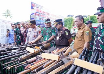 Kodam XVI/Pattimura Musnakan 723 Senjata Api Sisa Konflik