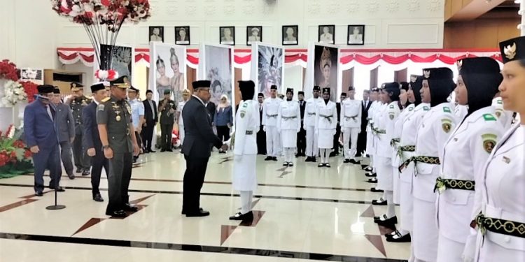 Jelang HUT ke-78 RI 54 Anggota Paskibraka Maluku Dikukuhkan