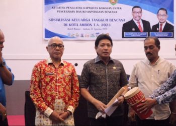BNPB Maluku Gelar Sosialisasi Keluarga Bencana Tangguh