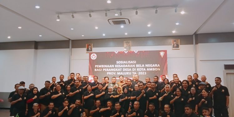 Lemhanas Gelar Sosialisasi dan Pembinaan Bela Negara Bagi Perangkat Desa di Ambon