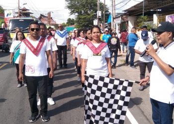 Jemaat GPM Halong Gelar Lomba Baris Indah, Diikuti 68 Peserta