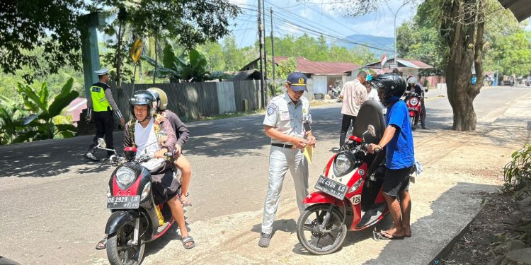 JR Cabang Maluku Gelar Operasi Gabungan Penertiban Pajak Kendaraan Bermotor