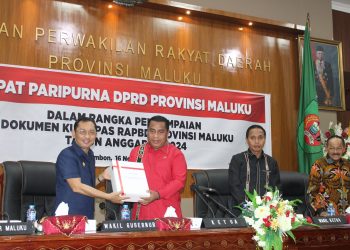 Pemprov Serahkan Dokumen Rancangan KUA PPAS Kepada DPRD Maluku