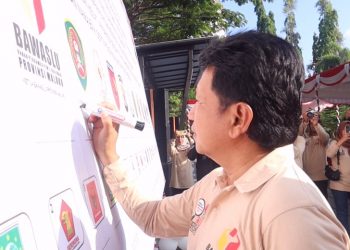 Sekda Maluku Tandatangani Deklarasi Kampanye Damai Pemilu 2024