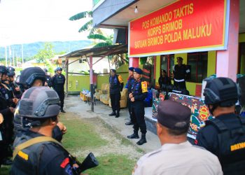 Cek Posko Satgas, Danpas Brimob 3 Sambangi Maluku dan Papua