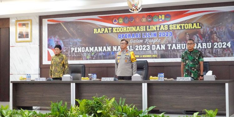 Polda Maluku Gelar Rakor Lintas Sektoral Operasi Lilin Pengamanan Nataru