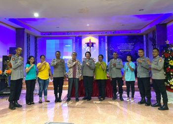 Warga Polda Maluku Sosialisasi Kamtibmas Pemilu Tahun 2024