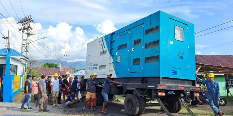 Siaga Nataru, PLN UP3 Sofifi Tambah 2 Unit Mesin Pada Sistem Jailolo