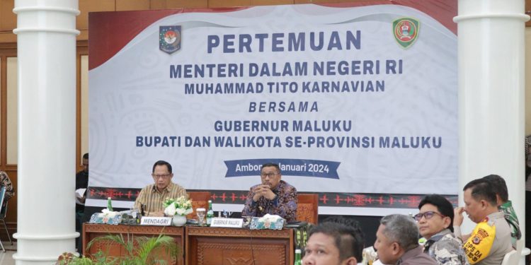 Mendagri Pimpin Rakor Kepala Daerah se-Provinsi Maluku Tahun 2024