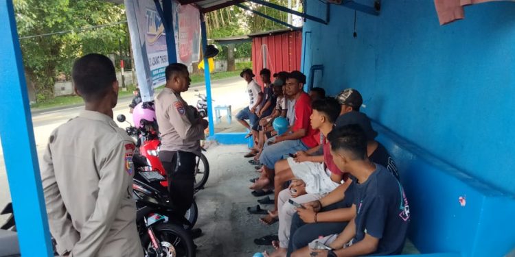 H-18 Menjelang Pencoblosan, Polda Maluku Intensif temui masyarakat Ajak Jaga Kamtibmas