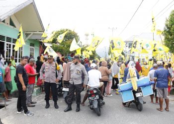 Satgas OMB Salawaku Amankan Kampanye Golkar di Tulehu