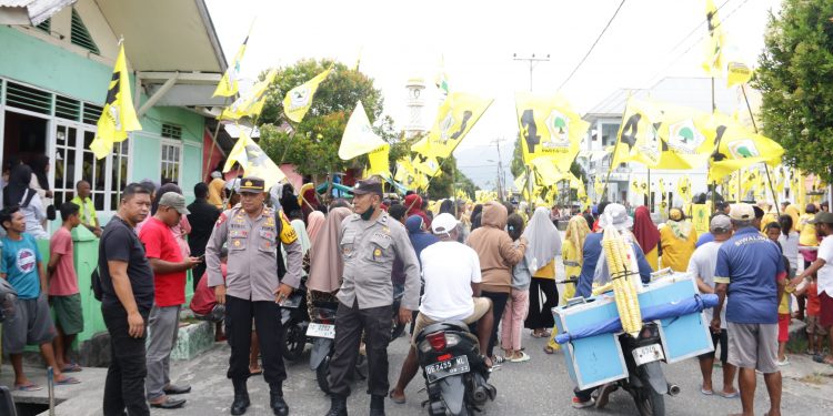 Satgas OMB Salawaku Amankan Kampanye Golkar di Tulehu