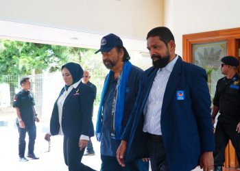 Satgas OMB Salawaku Amankan Kunjungan Surya Paloh di Ambon