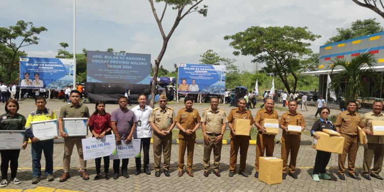 Gelar Apel Bendera Bulan K3, Pemprov Maluku Harap Kedepannya Akan Lebih Baik
