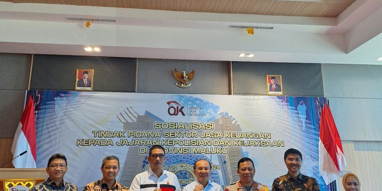 OJK Maluku Gelar Sosialisasi Sektor Jasa Keuangan Kepada Jajaran Kepolisian