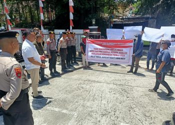 Polda Maluku Amankan Aksi Damai Aliansi Masyarakat Pemerhati Pemilu