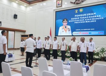 Gubernur Kukuhkan Gugus Tugas Daerah, Bisnis dan HAM Promal Periode 2024-2026