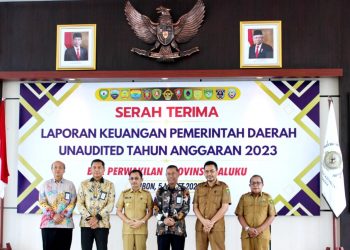 Serah Terima LKPD Unaudited Anggaran 2023 Bersama BPK , Ini Kata Wagub Maluku