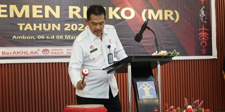 Kemenkumham Maluku Bekali Satker Dalam Mitigasi Pelaksanaan Tugas