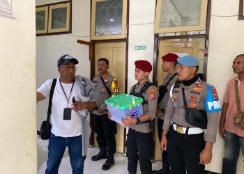 Polri Kawal Hasil Pemilu dari KPU Malra ke Ambon
