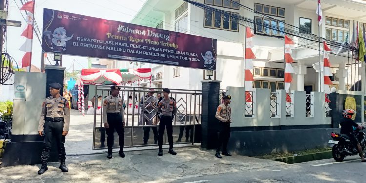 Satgas OMB Salawaku Amankan Rapat Pleno Rekapitulasi Hasil Perhitungan Suara Tingkat Provinsi