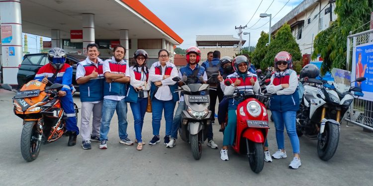 MyPertamina Motor Club Chapter Jayapura Touring, Berbagi Takjil Gratis dan Santunan Ke Panti Asuhan Muhammadiyah