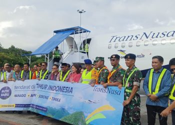 Perdana, Rute Penerbangan Maskapai Transnusa Ambon- Manado