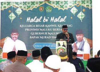 Pererat Silahturahmi, Gubernur Maluku Hadiri Halal BI Halal Kanwil Kementerian Agama 