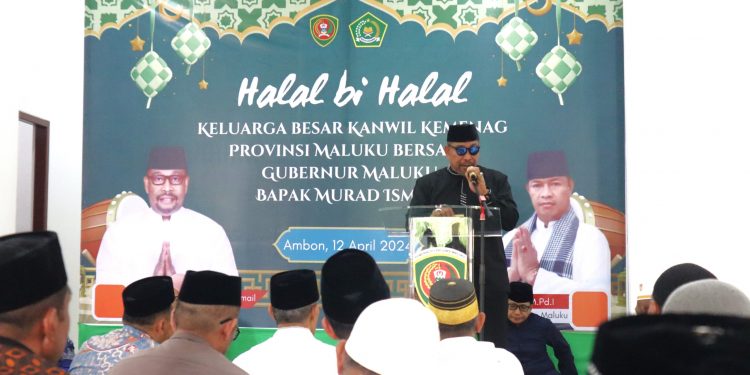 Pererat Silahturahmi, Gubernur Maluku Hadiri Halal BI Halal Kanwil Kementerian Agama 