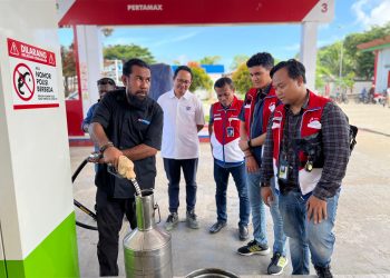 Executive GM Pertamina Patra Niaga Regional Papua Maluku Lakukan Sidak ke Sejumlah SPBU Sorong