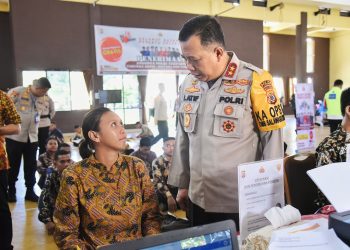 Sidak Proses Rekrutmen Polri di SPN Polda Maluku 