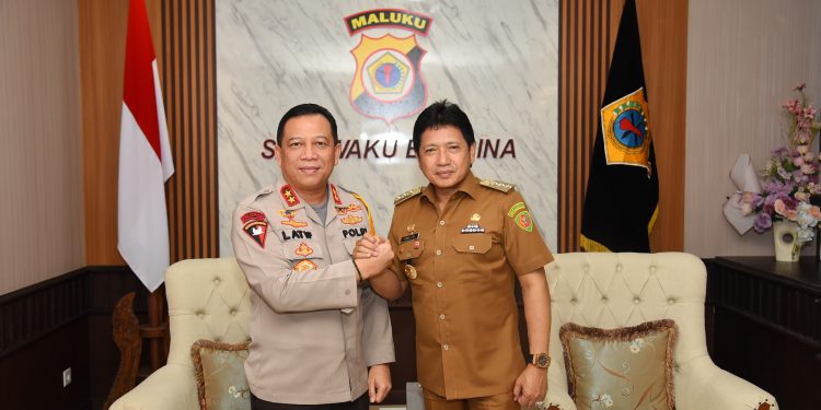 Pj Gubernur Maluku Lakukan Silahturahmi di Polda Maluku