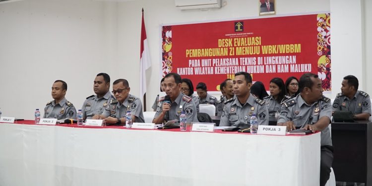Belasan UPT Kanwil Kumham Maluku Siap Evaluasi Pembangunan Zona Integritas