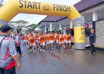 52 Orang Catar Akpol Panda Polda Maluku Ikut Tes Kesamaptaan Jasmani