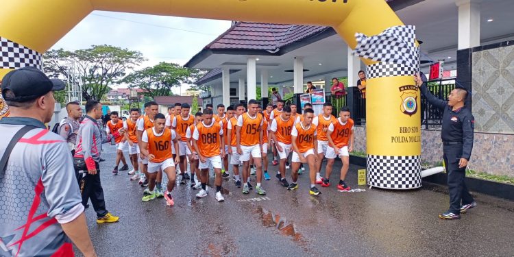 52 Orang Catar Akpol Panda Polda Maluku Ikut Tes Kesamaptaan Jasmani