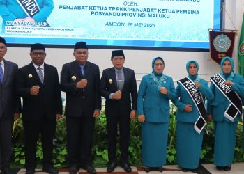 Nita Sadali Lantik PJ Ketua TP-PKK Kabupaten SBB, Buru dan Kota Ambon