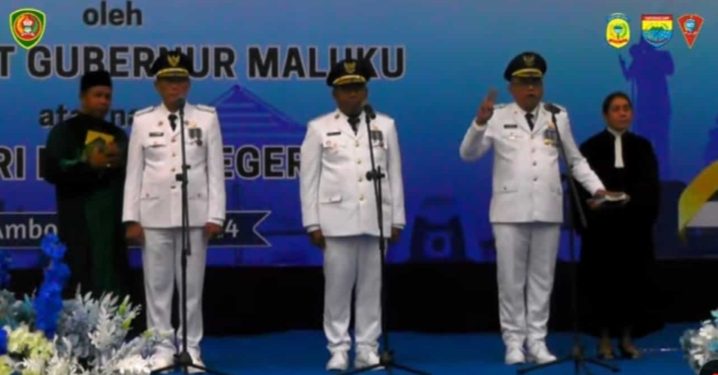 PJ Bupati SBB, Buru dan PJ Kota Ambon Resmi Dilantik, Sadali Ie Pesan Beberapa Hal Penting