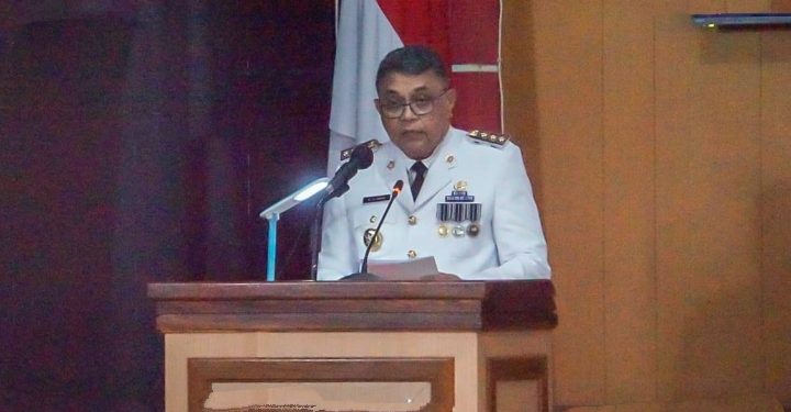 Rapat Paripurna Istimewa Perdana, Pj Walikota Ambon Sampaikan 8 Kebijakan Prioritas